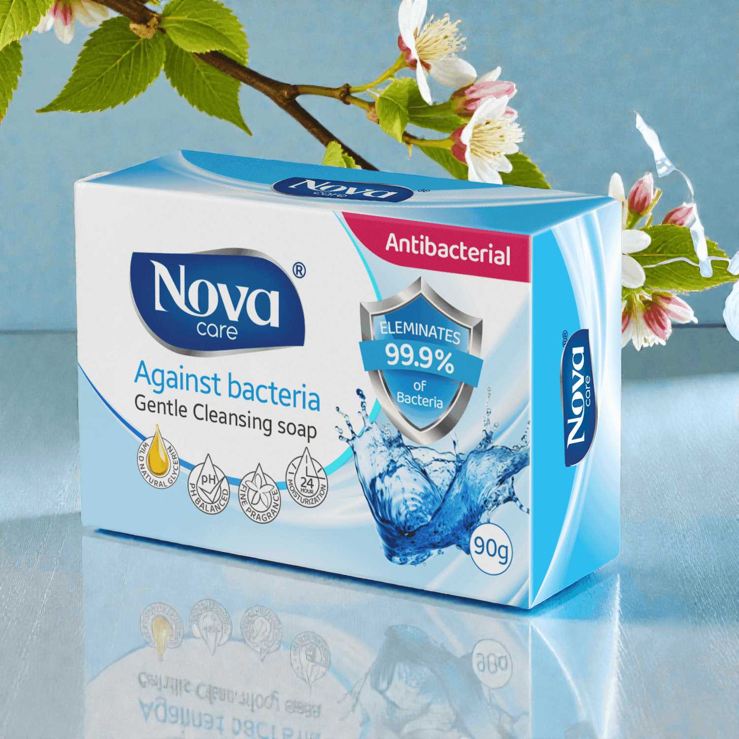 Nova - Гарын хатуу саван (Бактерийн эсрэг - Цэнхэр)